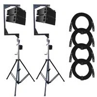 RCF HDL 6-A White 1400W Dual 6-inch Active Line Array Speaker
