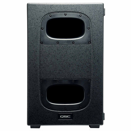 QSC KS212C Powered Dual 12-inch Cardioid Subwoofer with Cover and Pole Package