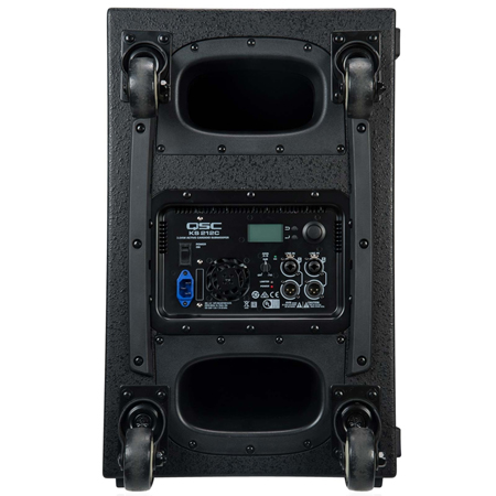 QSC KS212C Powered Dual 12-inch Cardioid Subwoofer with Cover and Pole Package
