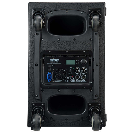 QSC KS212C Powered Dual 12-inch Cardioid Subwoofer with Equipment Transport Carts & Subwoofer Pole Package