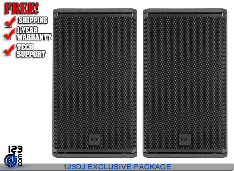 RCF NX-910A Active 10" 2-way Powered Speaker Duo Package