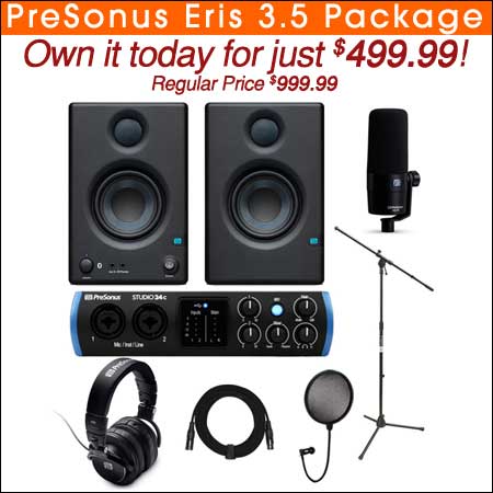 PreSonus Eris E3.5 Package