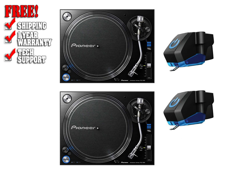 Pioneer PLX-1000 Turntable Bundle with free Shure M44-7 Needles