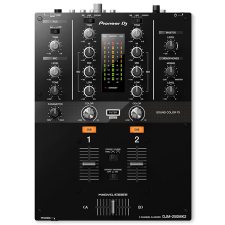 Pioneer DJM-250MK2 Mixer with PLX-500K Turntable & Pioneer DS1