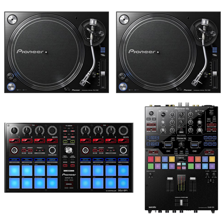 Pioneer PLX1000 Turntables w/ DJM-S9 Mixer & DDJ-SP1 Serato DJ Sub Controller