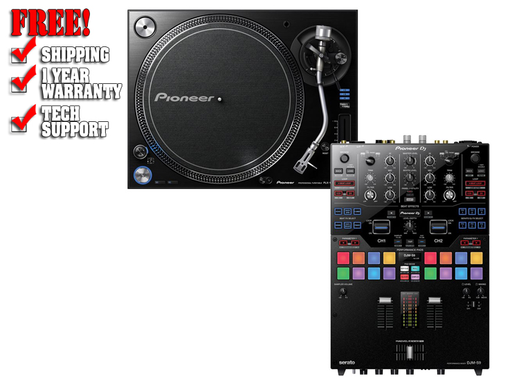 Pioneer PLX1000 Direct Drive Turntable with DJM-S9 Mixer