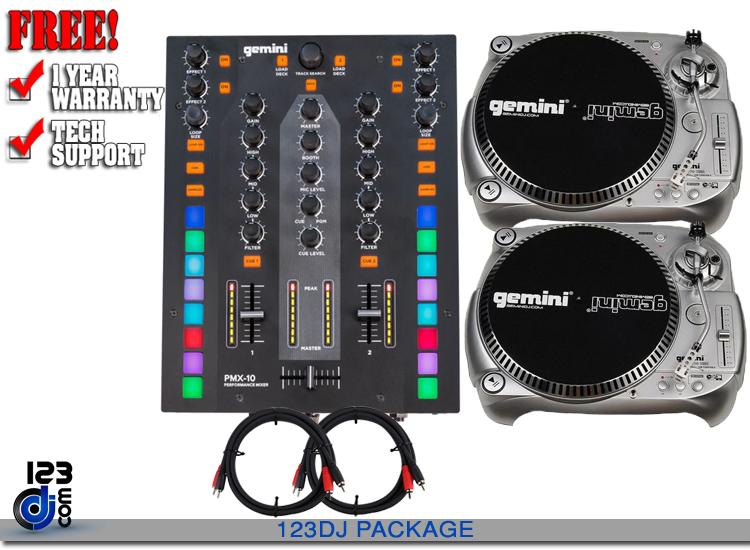 Gemini PMX-10 and TT-1100USB Package