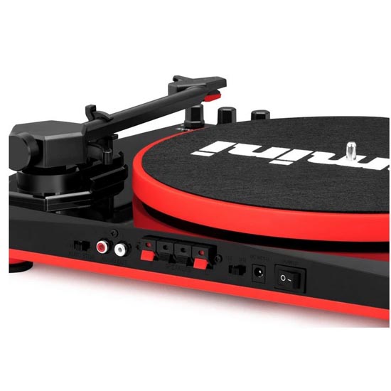 Gemini TT-900 Stereo Turntable System Black/Red