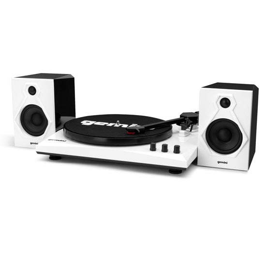 Gemini TT-900 Stereo Turntable System Black/White