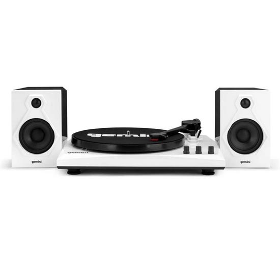 Gemini TT-900 Stereo Turntable System Black/White