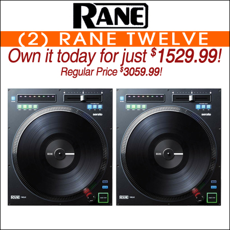 (2) Rane Twelve DJ Turntable Controllers 