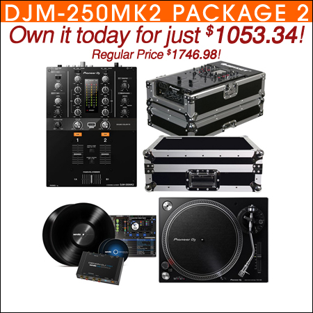 Pioneer DJM-250MK2 Mixer with PLX-500K Turntable & Pioneer DS1 