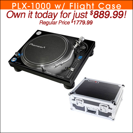 Pioneer PLX-1000 + Odyssey Flight Case