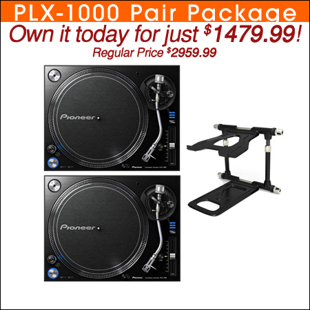 Pioneer PLX-1000 Pair (2) Bundle