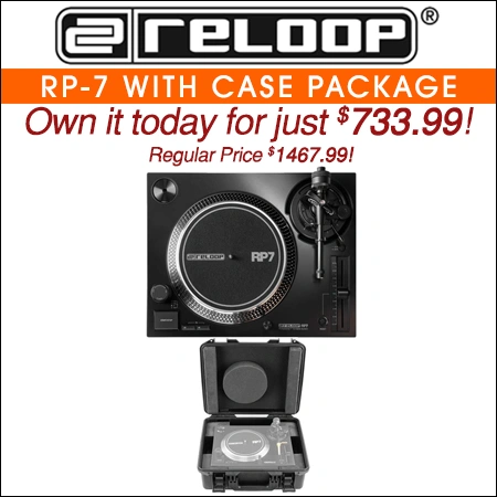 Reloop RP-7 DJ Turntable with Premium Case Package