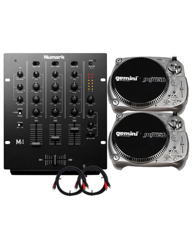 Numark M4 and Gemini TT-1100USB Package