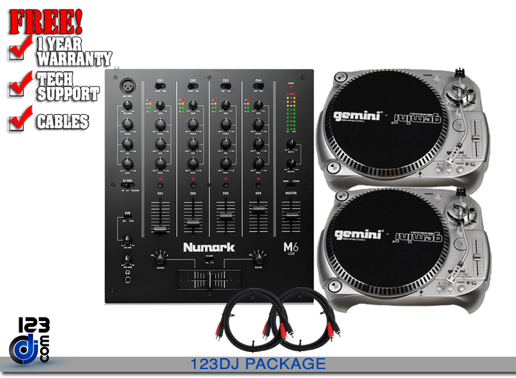 Numark M6USB and Gemini TT-1100USB Package