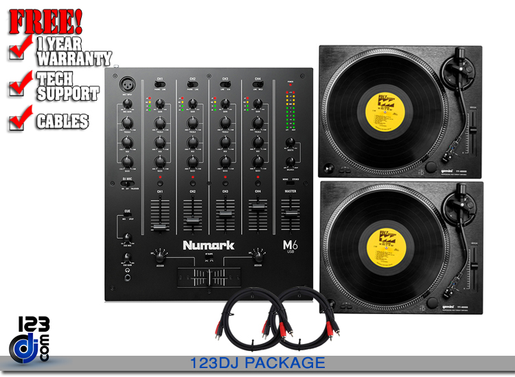 Numark M6USB and Gemini TT-4000 Package