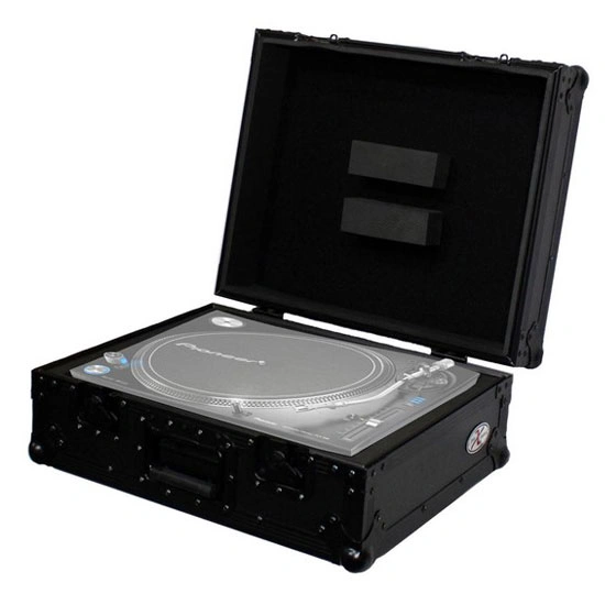 ProX T-TT Black Universal Turntable Flight Case with Foam Interior Protection