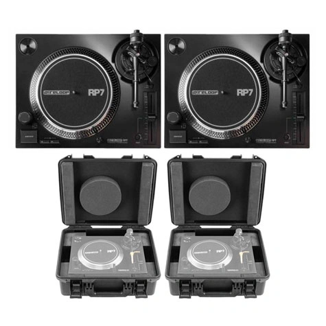 Buy Reloop RP-7 DJ Turntable 2-Pack with Cases Package