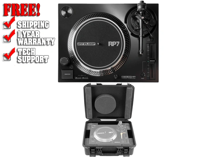 Reloop RP-7 DJ Turntable with Premium Case Package
