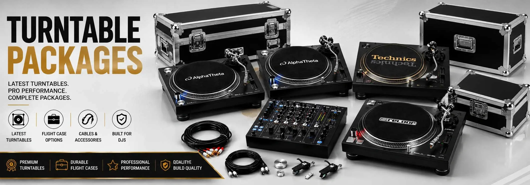 DJ Turntable Packages & Complete Vinyl DJ Systems
