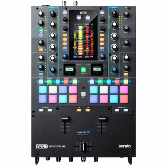 (2) Rane TWELVE MKII Turntable Controllers with SEVENTY TWO MKII Mixer & Individual Cases Package