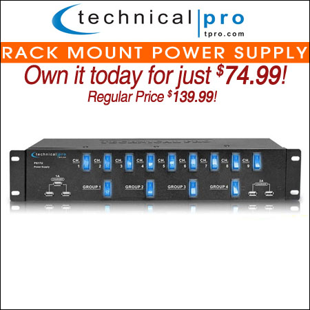  Technical Pro Rack Mount Power Supply 