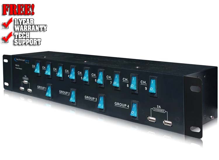 Technical Pro PS17U Rack Mount 17 Outlet Power Supply