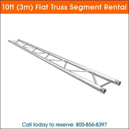 10ft (3m) flat truss segment rental