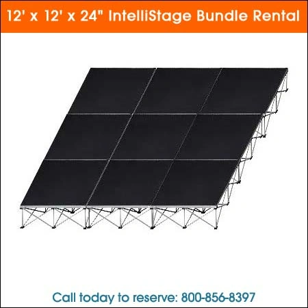 12x12x24 intellistage bundle rental Chicago