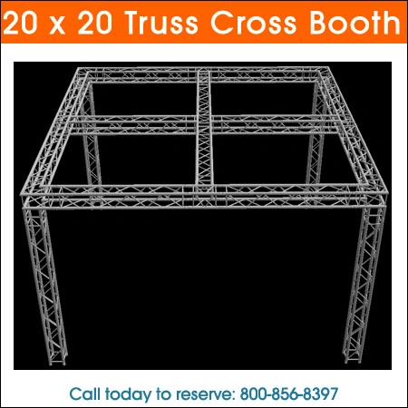 20x20 truss cross booth Rental Chicago
