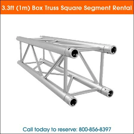 3 3ft (1m) box truss square segment rental