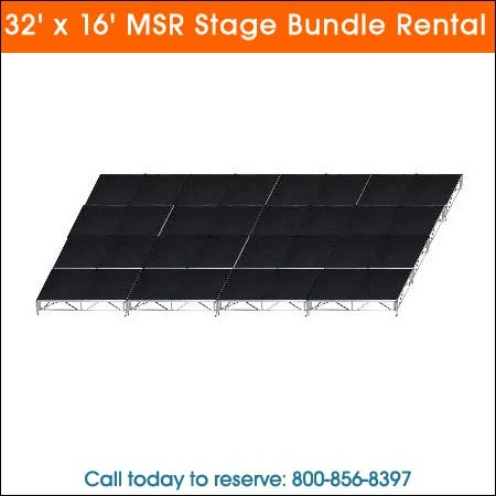 32x16 msr stage bundle rental Chicago