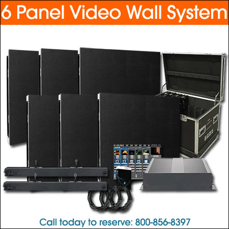 6 Panel Video Wall System