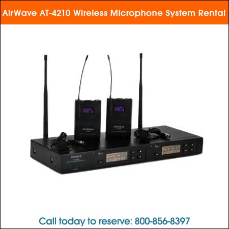 AirWave AT-4210 Wireless Lapel Microphone System Rental