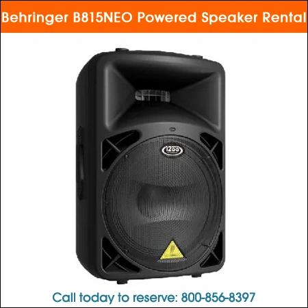 Behringer B815neo powered speaker Rental Chicago