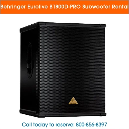 behringer eurolive b1800d pro subwoofer Rental Chicago