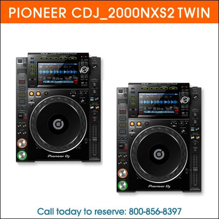 Pioneer CDJ2000nxs2 Twin Rental Chicago