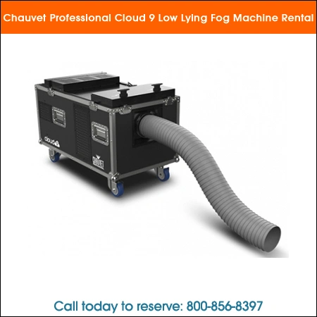 chauvet professional cloud 9 low lying fog machine rental