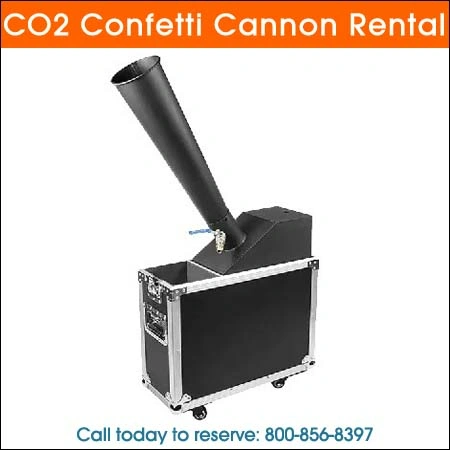 co2 Confetti cannon rental