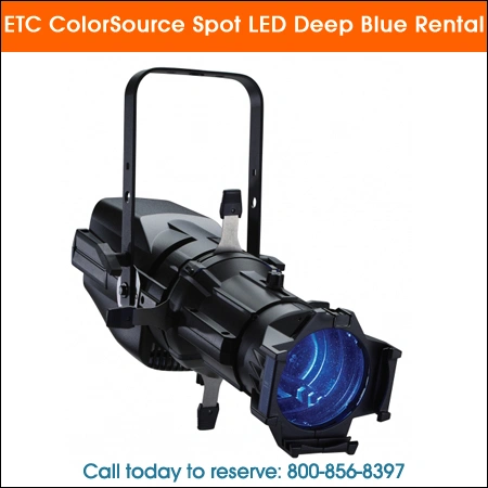 ETC colorsource spot led deep blue rental