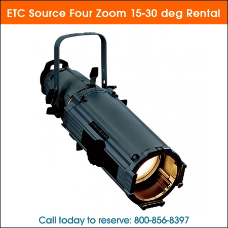 ETC source four zoom 15-30 deg rental