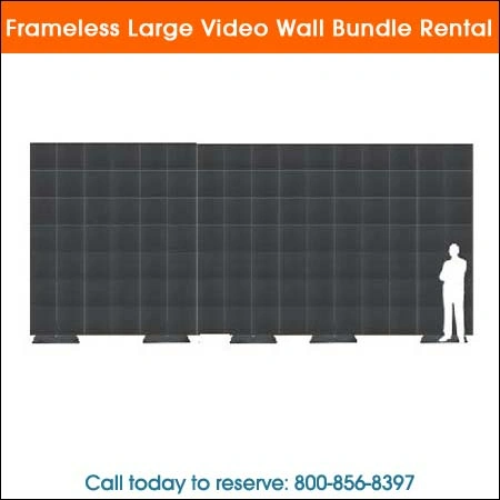 Frameless large video wall bundle rental Chicago