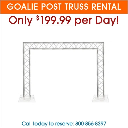 goalie post truss rental Chicago