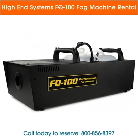 high end systems fq 100 fog machine rental