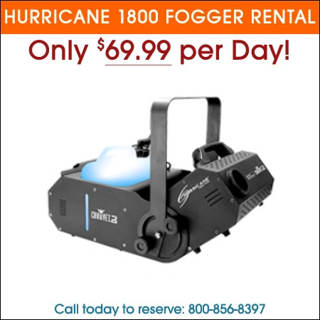 hurricane 1800 fogger rental