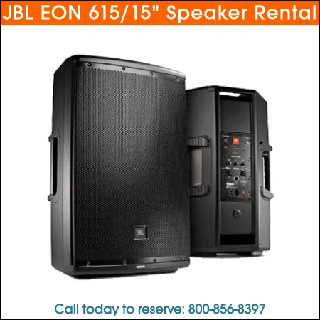 JBL eon-615 15 speaker Rental Chicago