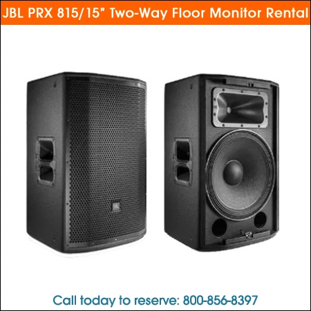 JBL prx815 15-two-way floor monitor Rental Chicago