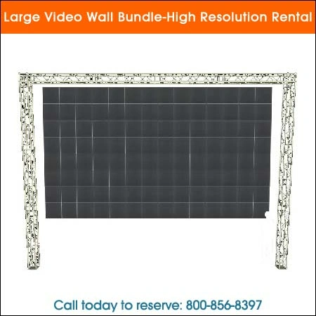Large video wall bundle high resolution rental Chicago